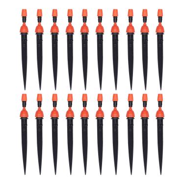 Imagem de Bocal de gotejamento de gotejamento cabeça de aspersão de gotejamento ajustável micro aspersor para de rega de jardim 20 unidades ABS gotejadores de irrigação para vasos de