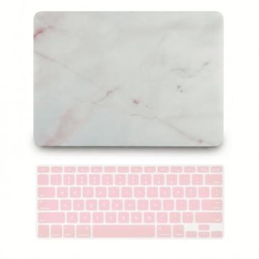 Imagem de KECC Capa rígida de plástico compatível com MacBook Pro de 13 polegadas 2020-2025, 2016-2019 versão M2 M1 A2338 A2289 A2251 A2159 A1989 A1706 A1708 capa rígida de plástico + capa de teclado, mármore