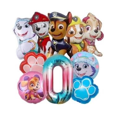 Imagem de Balões De Alumínio Patrulha Canina Ryder Skye Chase Para Decoração De 