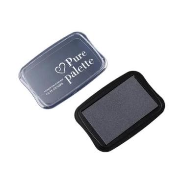 Imagem de Almofada De Tinta Vintage Grande Com 12 Cores Para Carimbos De Borrach