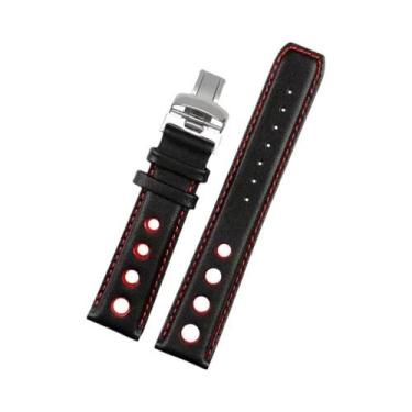 Imagem de Pulseira De Couro Genuíno De 20mm Para Relógio Tissot 1853 Sports Raci