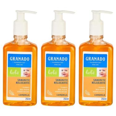 Imagem de Kit Sabonete Granado Camomila Líquido de Glicerina Bebê 250ml 03 unida