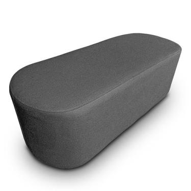 Imagem de Puff Orgânico Oval Curvo Redondo Para Sala Confortável e Reforçado Bou