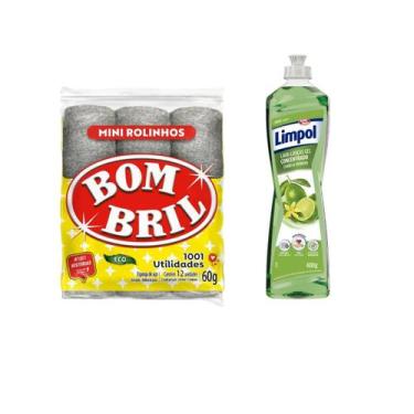 Imagem de KIT Detergente concentrado Limão verbena+1 Mini Rolinhos 60g - Limpol