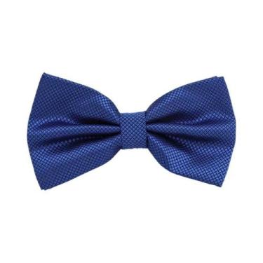 Imagem de Gravata Borboleta Masculina Sólida Clássica Xadrez Da Moda Para Casame