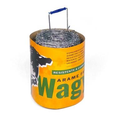 Imagem de Arame Farpado Para Cerca Rural Wagyu 100 Metros Aço Galvanizado 1.6mm 