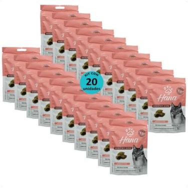 Imagem de Snack hana healthy life sensitive cães adultos 65g kit com 20