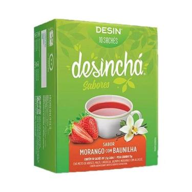 Imagem de Chá Morango e Baunilha Desinchá 10 sachês 15g