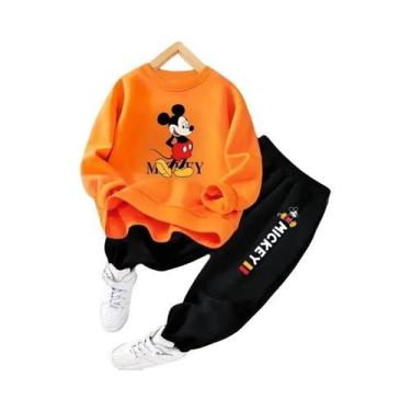 Imagem de Conjunto De Moletom E Calça Com Estampa Disney Mickey Para Meninos, Pr
