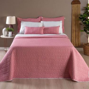 Imagem de Cobre Leito Casal Colcha Jogo Cama Padrão Dupla Face Urbany 400Fios - 