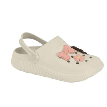 Imagem de Sandalia Babuche Feminina EVA Moleca Original 5832102, Branco off, 37