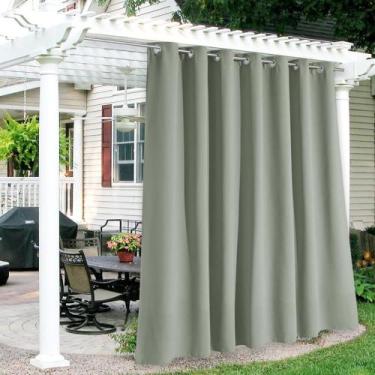 Imagem de Cortinas para Exterior RYB HOME Impermeables Privacidad Verde Mar 254x