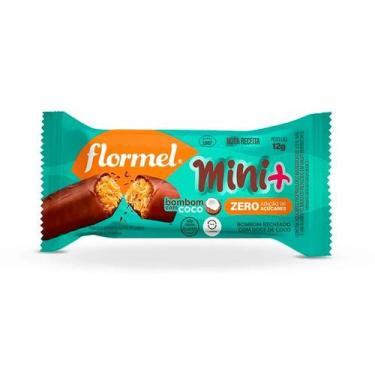 Imagem de Bombom De Chocolate Flormel Mini+ Doce De Coco Zero Açúcar 12g