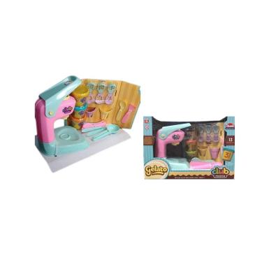 Imagem de Kit Massinha Modelar Máquina Club Massa GELATO Rosa - Usual