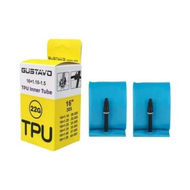 Imagem de Câmara De Ar Ultraleve De TPU Para BMX 16 Polegadas Com Válvula Presta