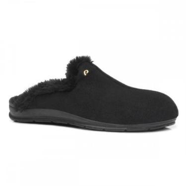 Imagem de Pantufa Pegada 266005-05 Chinelo de Lã Feminino, Preto, 37