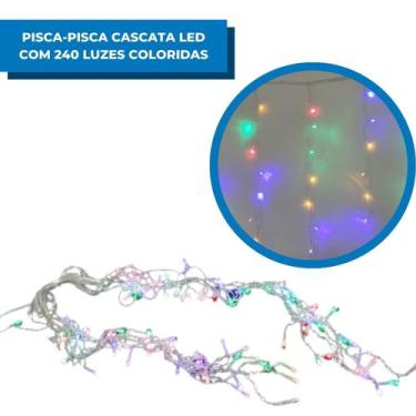 Imagem de Pisca Pisca Cascata LED 240 Luzes 4,3 metros - Sunway, Color