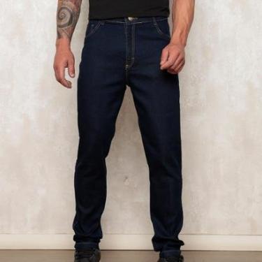 Imagem de Calça Jeans Reta Masculina Escura Premium-Masculino