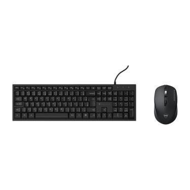 Imagem de Kit Office Sem Fio Machenike Teclado MK120, Mouse M610, 1600 DPI, Preto - JJ02GK00J-Unissex