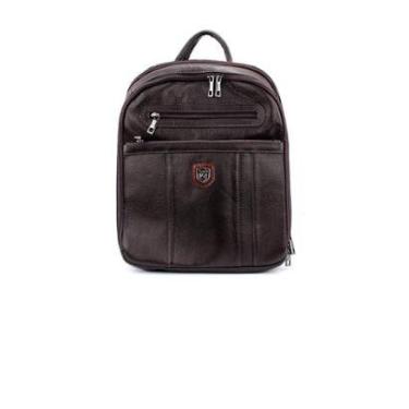 Imagem de Mochila Porta Notebook Couribi Couro Cafe-Masculino