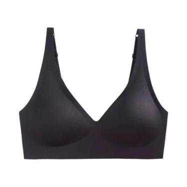 Imagem de Sutiã Fino Sem Costura Com Decote Em V Ajustável Para Seios Pequenos, 