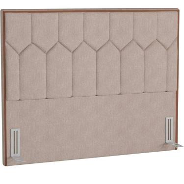 Imagem de Cabeceira Cama Box Casal Queen 160cm P05 Londres Linho Bege