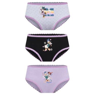 Imagem de Kit 3 Calcinha Infantil Lobinha Minnie 18200-089, Sortido 0921, P