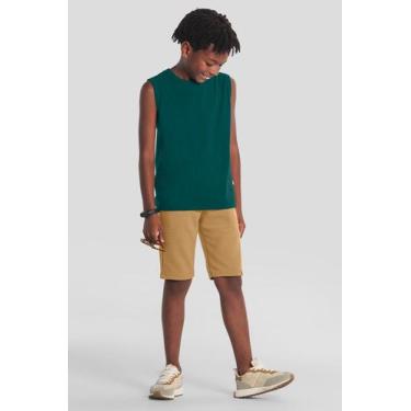 Imagem de Regata infantil menino em meia malha Brandili-Verde, Verde, 3