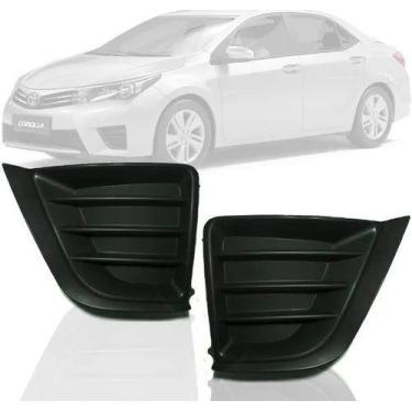 Imagem de Grade Lateral Parachoque Corolla 2015 2016 2017 Sem Furo - RETOV, Dire