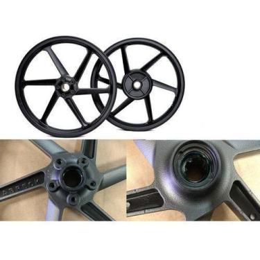 Imagem de Par De Rodas Liga Leve 6 Palitos Titan/fan 160 (2021) Disco - FABRECK