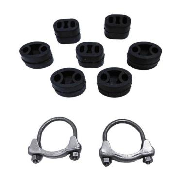 Imagem de Kit Borracha / Coxim Abraçadeira Descarga MONTANA MERIVA M13 - SCAPSHO