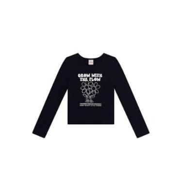 Imagem de Blusa infantil menina em malha com flores Brandili-Feminino