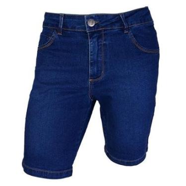 Imagem de Bermuda Jeans Masculina Lado Avesso Marcello Azul - LH25-Masculino