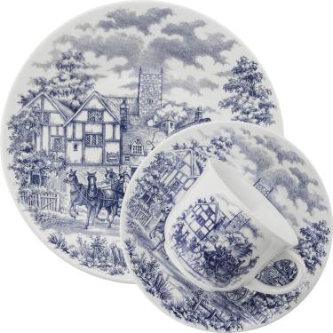 Imagem de Kit Jogo Café Lanche Oxford® Biona Cena Inglesa 16 Peças