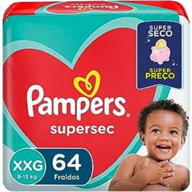 Imagem de Fralda Descartável Pampers SuperSec Pacote Hiper Econômico, XXG Com 64
