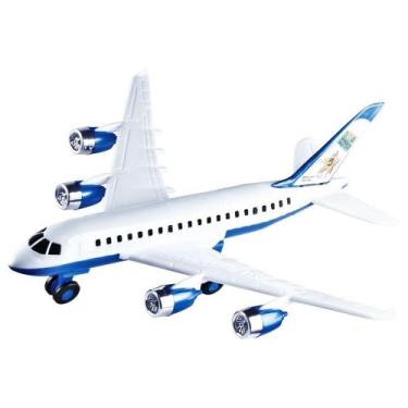 Imagem de Avião de brinquedo aerobus 36cm airlines - brinquemix bra-015 - Brinke