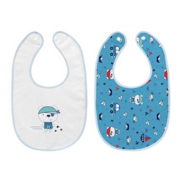 Imagem de BABADOR INFANTIL BAMBI MALHA C/2 UNID. Menino