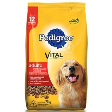 Imagem de Ração para Cães Pedigree Carne, Frango e Cereais Saco 20 kg