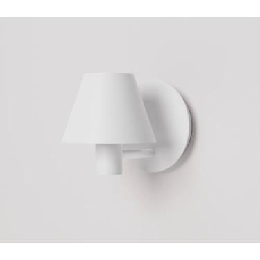 Imagem de Arandela cúpula chapéu em metal branco fosco IE27 cod. AR6028 Old Arti