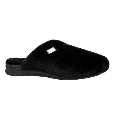Imagem de Pantufa Feminina Pegada 266007-01 Bariloche, Preto, 37