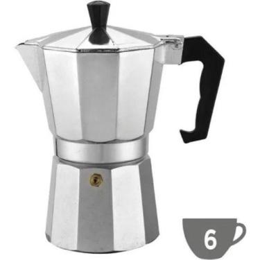 Imagem de Cafeteira ITALIANA de aluminio 6 xicaras  vINTAGE CAFÉ CHA CHIMARRÃO -