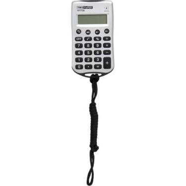 Imagem de Calculadora de Bolso 8 Digitos com Cordao PRATA/PRE - YINS