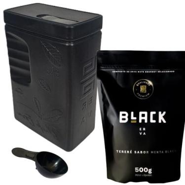 Imagem de Kit Tereré 1 Erva Mate Tereré Black Erva + Porta Erva Mate Black Erva 