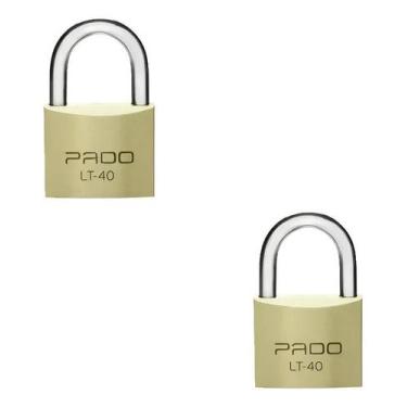Imagem de Kit c/2 Cadeado Pado 40 mm Mesmo Segredo