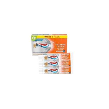 Imagem de Creme dental Extreme Aquafresh Whitening Mint Blast pacote com 3 - Mar