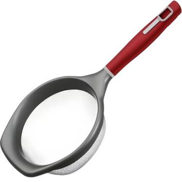 Imagem de Peneira Inox 13cm Tramontina Verano Vermelho Resistente