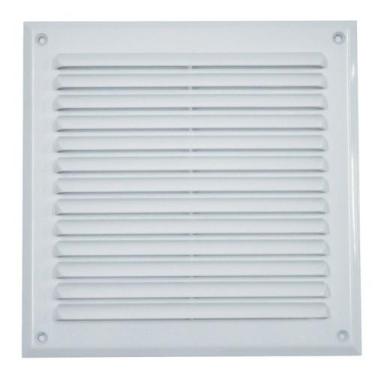 Imagem de Grelha para Ventilação Quadrada 22x22cm sem Tela Astra Branco