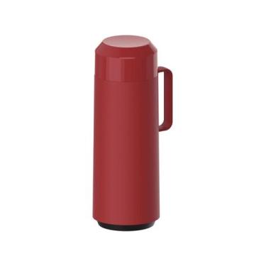 Imagem de Garrafa Térmica Tramontina Exata 616375 1L, 1L, Vermelho