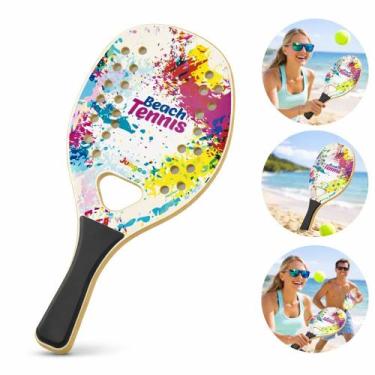 Imagem de Raquete de Beach Tennis Junges MDF 9mm 26 Furos Leve