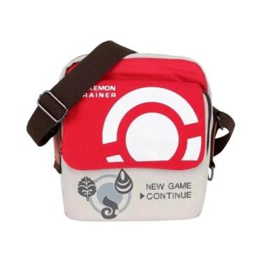 Imagem de Bolsa Mensageira De Lona Anime Pokémon Infantil, Bolsa De Armazenament